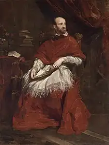 Anthony van DyckPortrait of Cardinal Guido Bentivoglio. 195 × 147 cm.