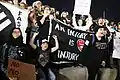 Anti-Trump IWW anti-fascist protest with motto