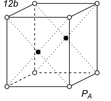 Black-white (antisymmetric) 3D Bravais Lattice number 12b (Orthorhombic system)