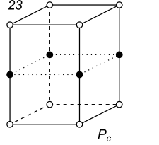 Black-white (antisymmetric) 3D Bravais Lattice number 23 (Tetragonal system)