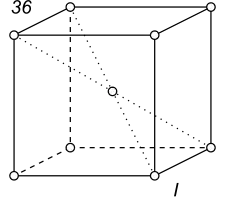 Black-white (antisymmetric) 3D Bravais Lattice number 36 (Cubic system)