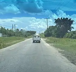 the Carretera Central passing though the ward of Anton Diaz