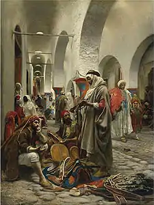 Souk des étoffes, Tunis by Anton Robert Leinweber, before 1921