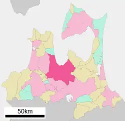 Location of Aomori