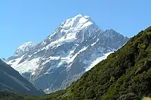 Aoraki / Mount Cook is the highest point in New Zealand and the apex of the South Island.