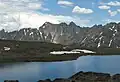 Apache Peak / Navajo Peak viewed from the southwest at Lake Dorothy.