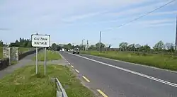 Signage on approach to Kiltale