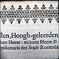 Detail of a printed arabesque border in a 1616 book.