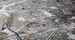 Aerial view of Arbour Lake