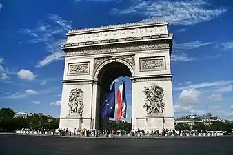 The Arc de Triomphe (1806–1836) by Jean-François Chalgrin