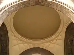 Internal view of the dome, with muqarnas designs