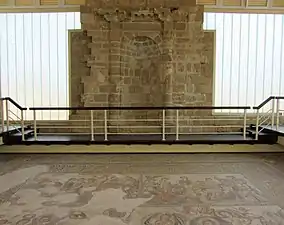 Reconstructed villa wall