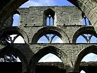 Arches in the nave