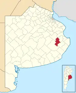 location of General Guido Partido in Buenos Aires Province