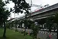 Argo Jati Fakultatif train at the Gambir Station