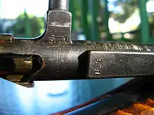 Close-up of the Type 99 bolt