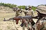 Liberian soldiers armed with MP md. 63