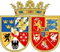 Arms of Charles of Sweden and Christine of Holstein-Gottorp