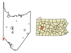 Location of Freeport in Armstrong County, Pennsylvania.