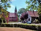 Lutheran church “Holy Cross”, on the lefthand the youth centre