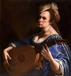 Artemisia Gentileschi, Self-Portrait as a Lute Player, c. 1615–1617, Curtis Galleries, Minneapolis