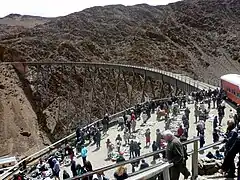 La Polvorilla viaduct with an artisan market