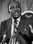 Chair of the United States Commission on Civil Rights Arthur Fletcher of Washington D.C.