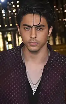 An upper body shot of Aryan Khan