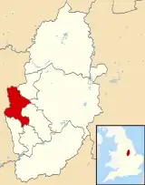 Shown within Nottinghamshire