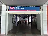 Asia Jaya LRT - Entrance