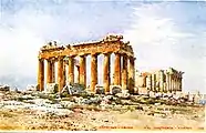 Parthenon of Athens (c.1910)