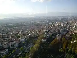 The view from Atakule to Çankaya.