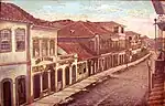 Athayde d'Avila: Rua da Praia, c. 1880. Image of the city center at the end of the 19th century, still with a massive presence of colonial houses.