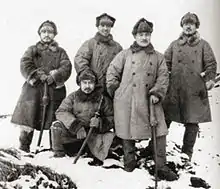 Imperial Army officers during the winter of 1942/43.