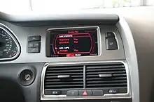 Older generation MMI menu on Audi Q7