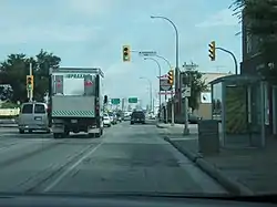 Looking north on Pembina Highway in Fort Garry, Manitoba.