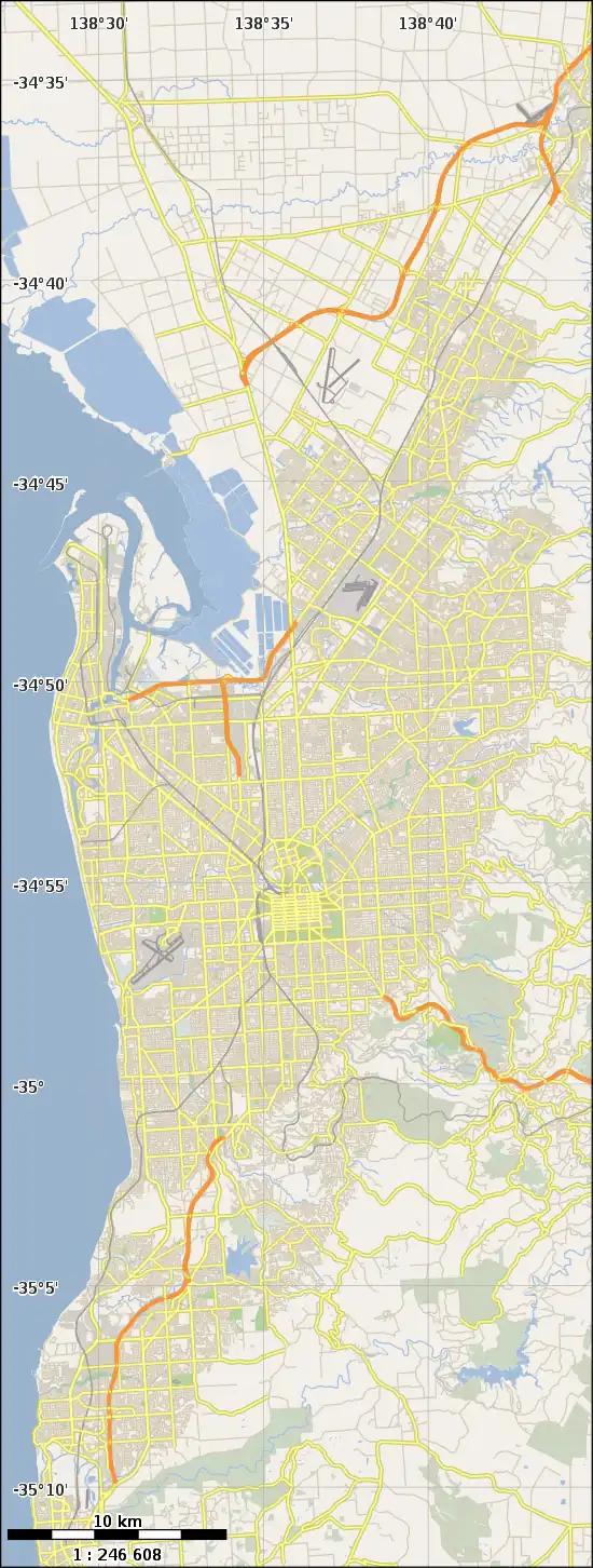 Fullarton Road is located in Greater Adelaide