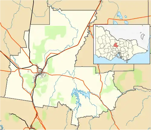 Strathfieldsaye is located in City of Bendigo