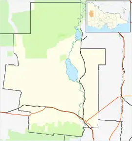 Albacutya is located in Shire of Hindmarsh