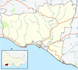 Caramut is located in Shire of Moyne