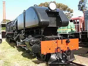 G33 sits on display at the Newport railway museum prior to being relocated to the Bellarine Railway