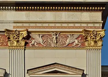 Greek Revival meanders on the Austrian Parliament Building, Vienna, by Theophil von Hansen, 1873-1883