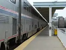 Platform at Lorton station