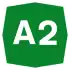 A2 motorway shield}}