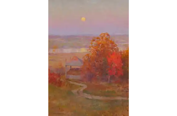 Autumn Moonrise, ca. 1910, Oil on canvas.