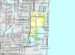 U.S. Census Bureau map showing city limits