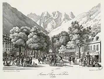 Avenue d'Etigny, in Bagnères-de-Luchon