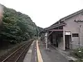 The same view but taken in 2011. This shows the older, wooden station building which has since been replaced by the modern metal structure.