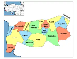 Districts of Aydın