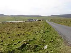 Ayres of Selivoe Gruting Methodist Church is seen in the distance